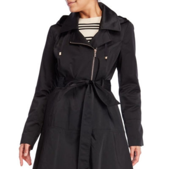 Karl Lagerfeld Jackets & Blazers - KARL LAGERFELD Women's Belted Hooded Trench XXL
